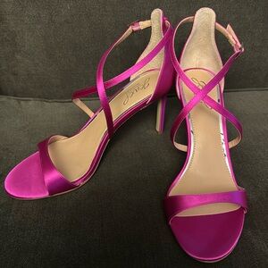 Jewel Badgley Mischka heels - gorgeous pink - size 8